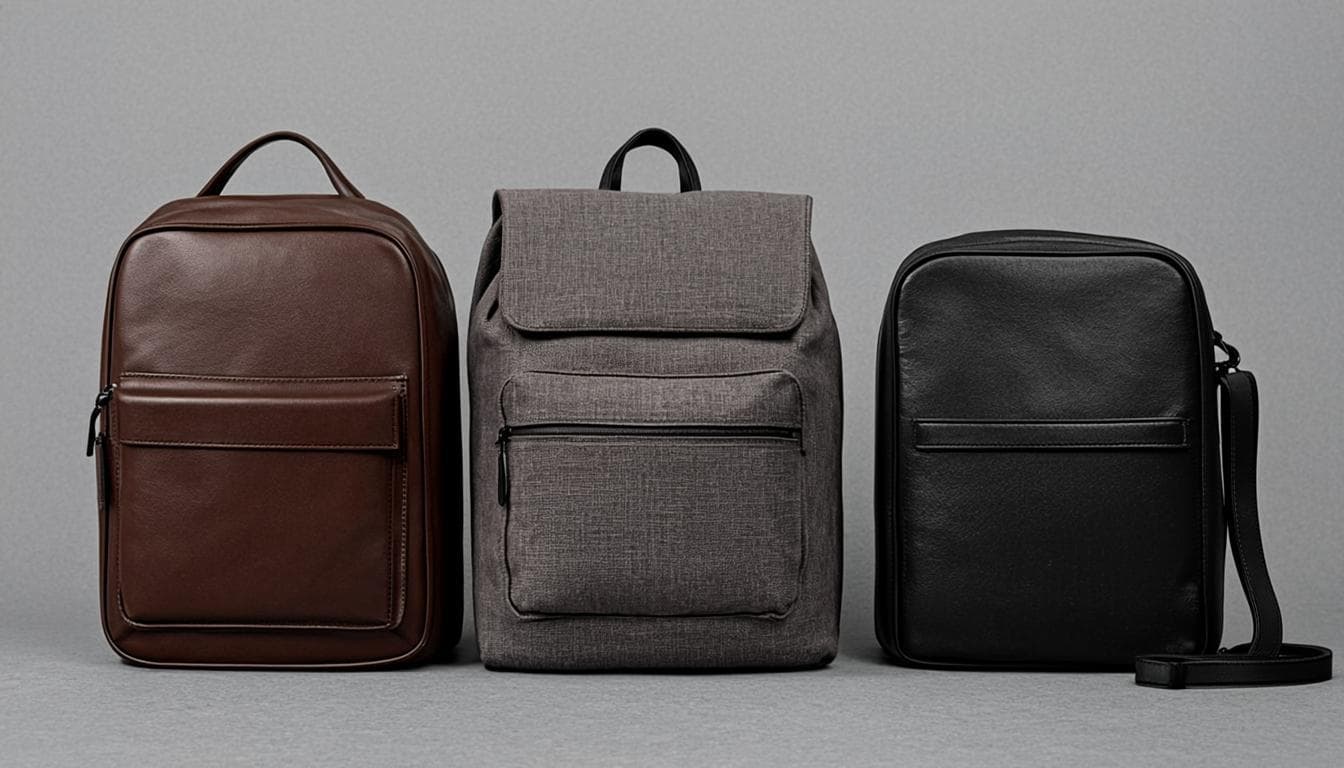 Les 3 familles de cabas sac de cours : toile enduite, cuir, polyester structuré