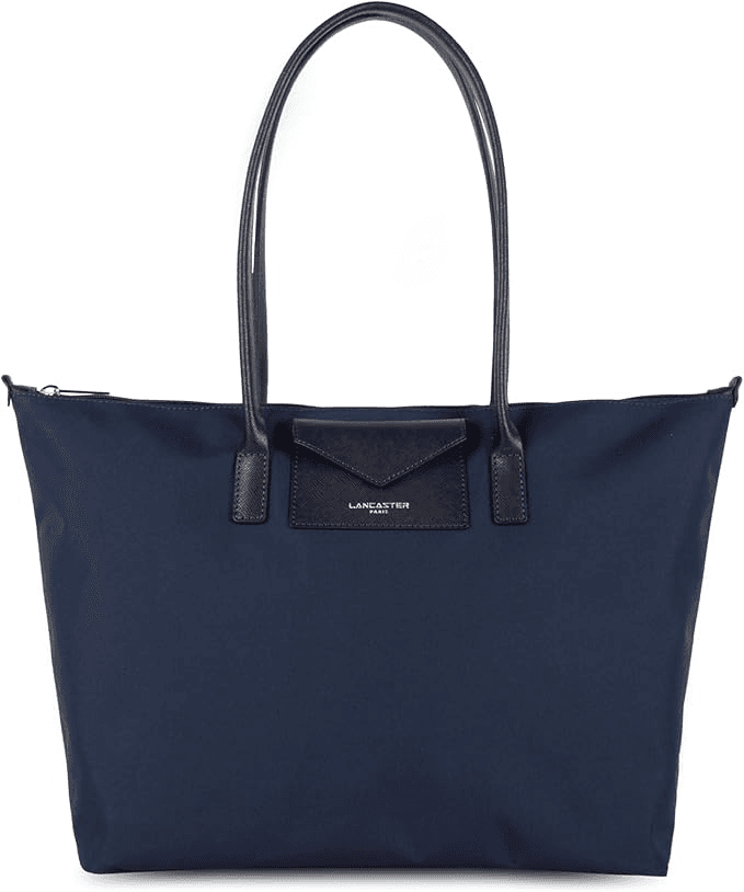LANCASTER Grand sac cabas bleu foncé - sac de cours spacieux
